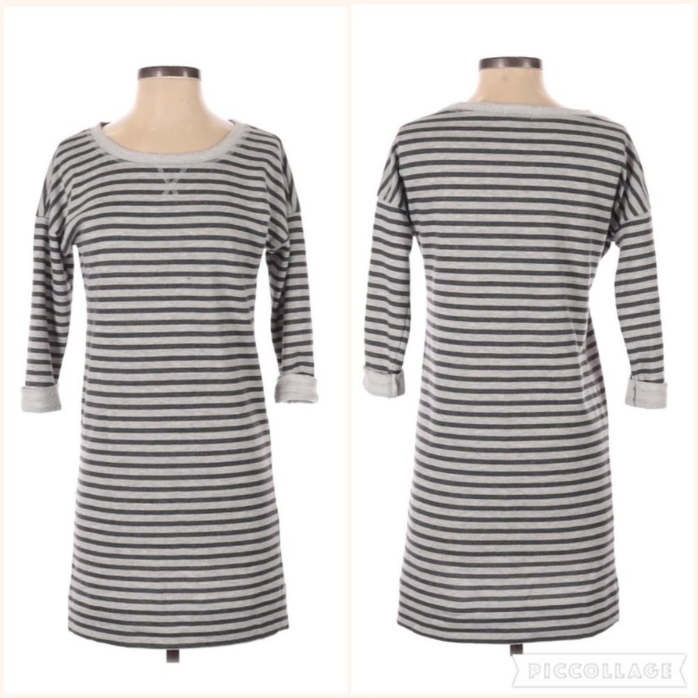 Caslon‎ Striped Long Sleeve Casual Dress XS